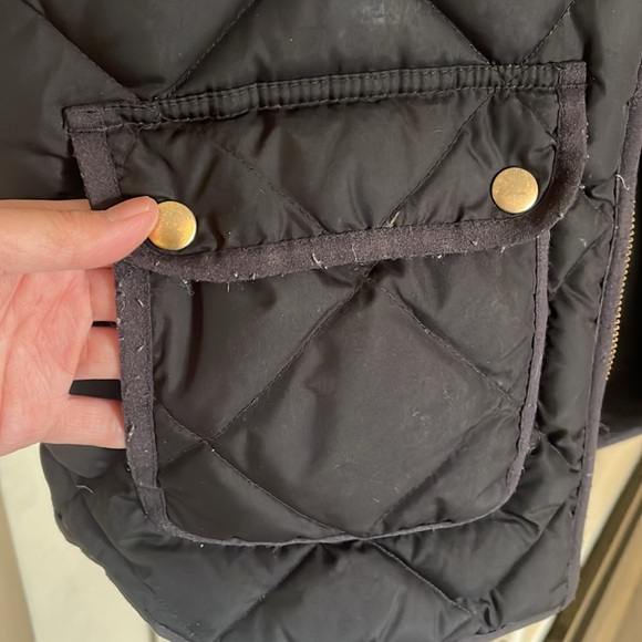 Jcrew down filled quilted vest black, petite medium - Picture 4 of 4